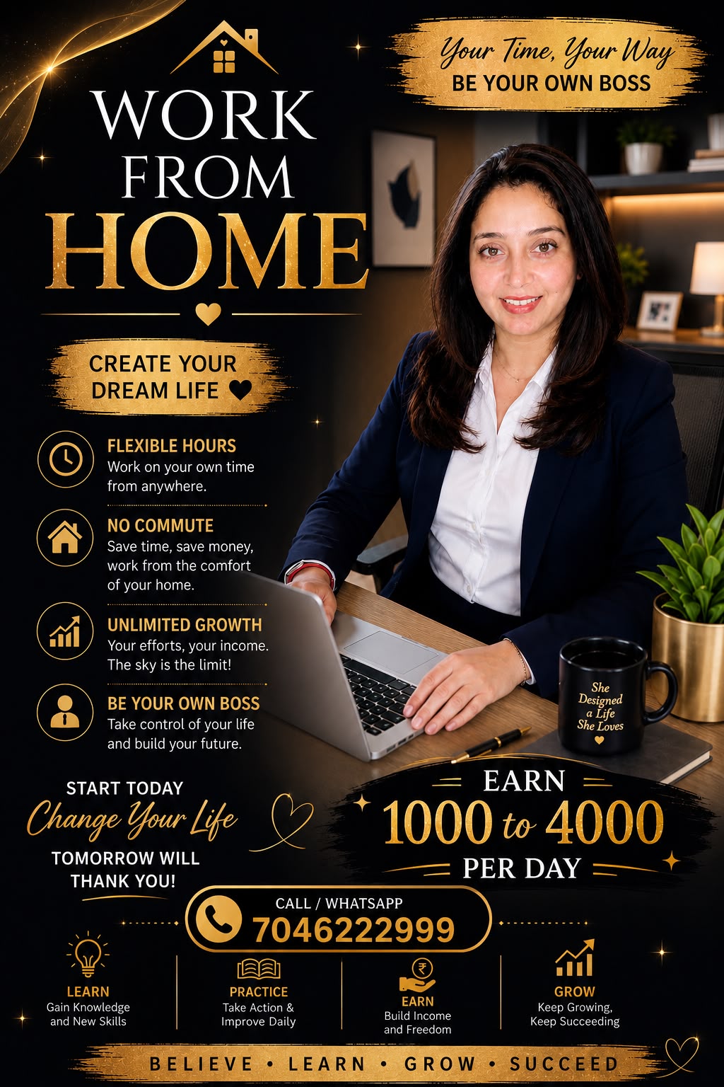 CREATE YOUR DREAM LIFE, WORK FROM HOME CREATE YOUR DREAM LIFE, WORK FROM HOME
