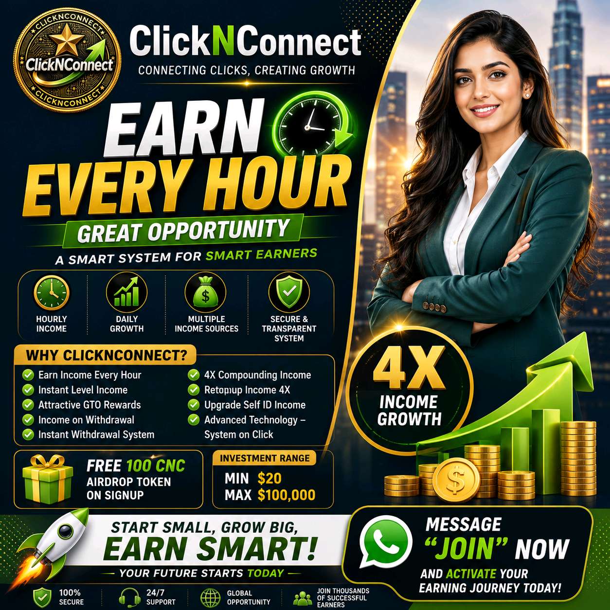 Clicknconnect Earn Every Hour Income Clicknconnect Earn Every Hour Income