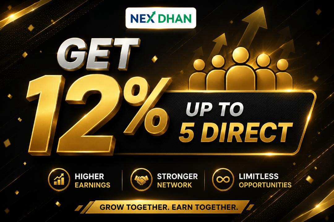 Grand Launching 🚀🔥 Nex Dhan 🎁 Get Up To 12% Daily Income Grand Launching 🚀🔥 Nex Dhan 🎁 Get Up To 12% Daily Income