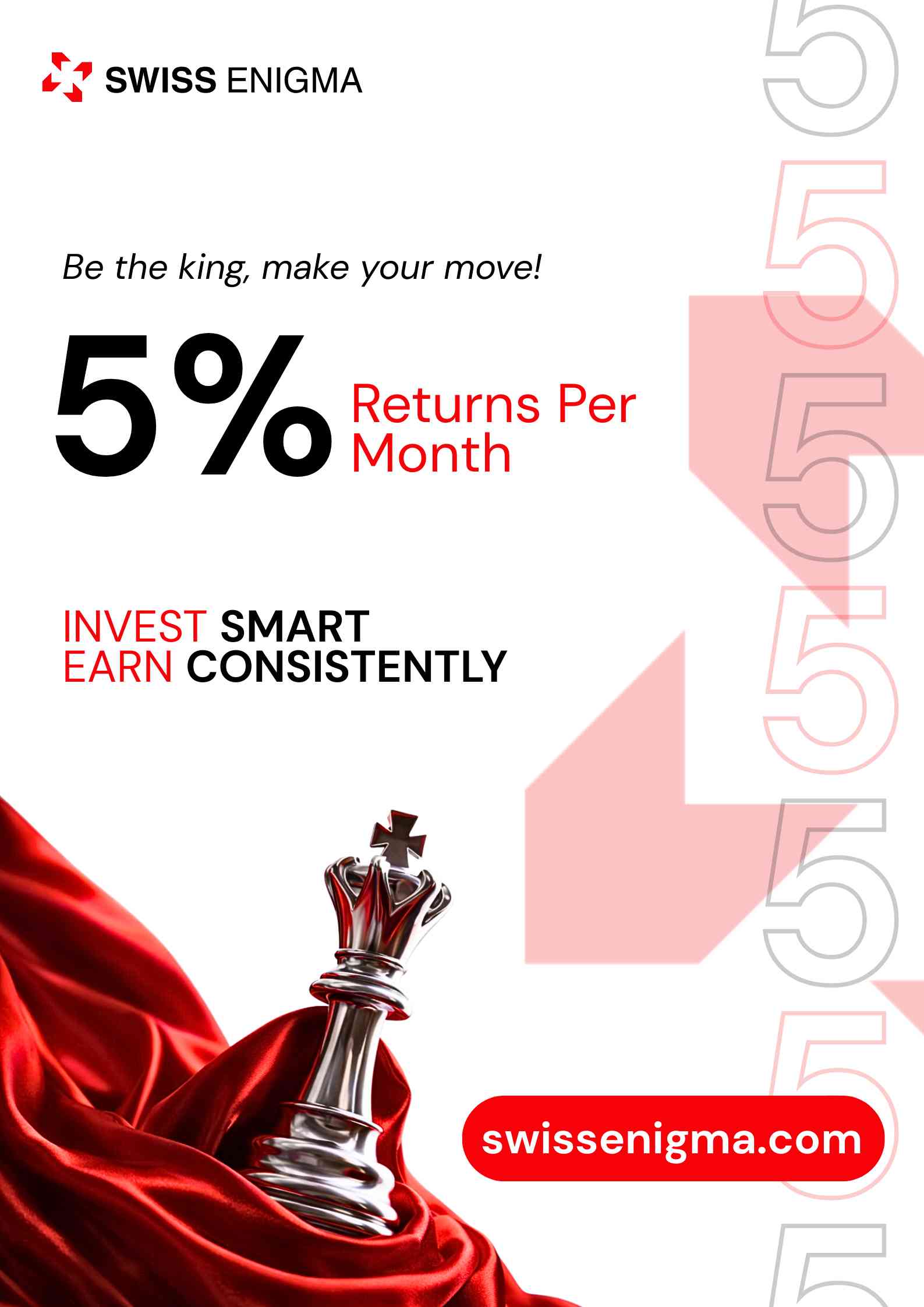 Swiss Investment Opportunity| 5% Roi/month Swiss Investment Opportunity| 5% Roi/month